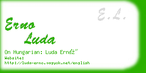 erno luda business card